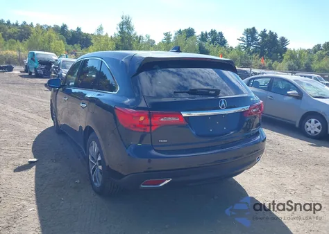 2016 Acura Mdx Technology Acurawatch Plus Packages/Technology Package из США, поврежденный, VIN 5FRYD4H48GB060270